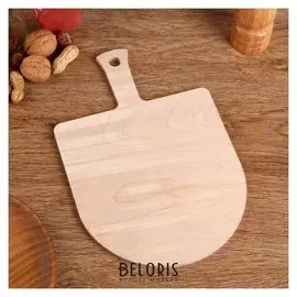 Доска разделочная деревянная «Лопатка», 29×19 см, с ручкой