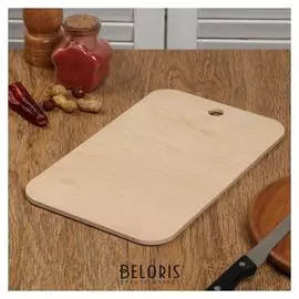 Доска разделочная деревянная "Прямоугольная", 29×18×0,6 см