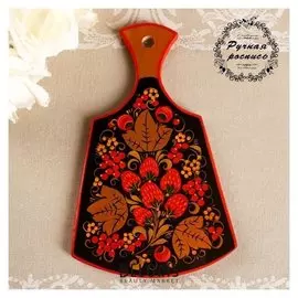 Доска разделочная «Лимонница», хохлома