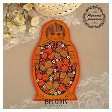 Доска разделочная «Матрёшка», хохлома