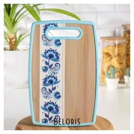 Доска разделочная прямоугольная «Русский узор», 30×20 см