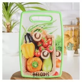 Доска разделочная прямоугольная «Урожай», 30×20 см