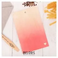 Доска разделочная «Сердечко», 28 × 18 см