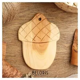 Доска "Желудь" 18 см, можжевельник