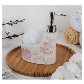 Дозатор для моющего средства 250 мл с подставкой для губки "Мечта"