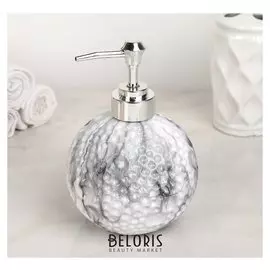 Дозатор для жидкого мыла 450 мл "Мирэль", цвет серый