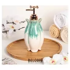 Дозатор для жидкого мыла «Афродита», цвет бирюзовый