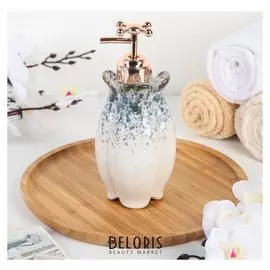 Дозатор для жидкого мыла «Афродита», цвет серый