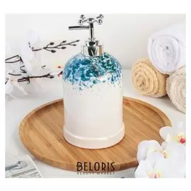 Дозатор для жидкого мыла «Бабочка», цвет голубой