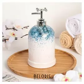 Дозатор для жидкого мыла «Бабочка», цвет перламутр