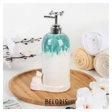 Дозатор для жидкого мыла «Мишутка», цвет бирюзовый