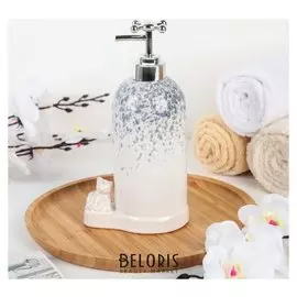 Дозатор для жидкого мыла «Мишутка», цвет серый