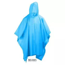 Дождевик-пончо, взрослый, цвет синий