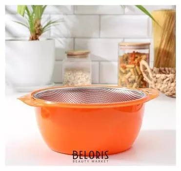 Дуршлаг с миской «Радуга», D=21 см