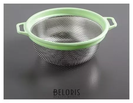 Дуршлаг с пластиковыми ручками «Радуга», 21×8