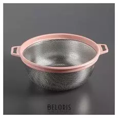 Дуршлаг с пластиковыми ручками «Радуга», 27×10 см