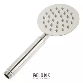 Душевая лейка, круглая, 1 режим, полированная нержавеющая сталь 304