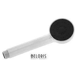 Душевая лейка Ld-01-002, с чёрной вставкой, 1 режим, пластик, цвет хром