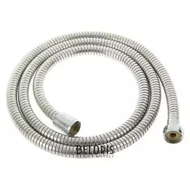 Душевой шланг растягивающейся 150-200 см, с металлическими гайками, нержавеющая сталь