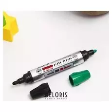 Двойной маркер чёрно-зелёный, набор 12 шт.