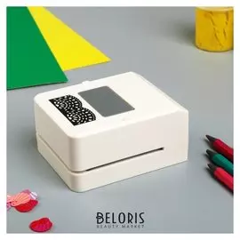 Дырокол фигурный для края рисунок 5х5 см "Цветок и узоры"