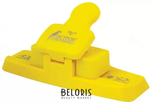 Дырокол фигурный для края "Солнечный узор", диаметр вырезной фигуры 50х16 мм, Остров сокровищ