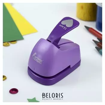 Дырокол фигурный "Сердце", диаметр вырезной фигуры 16 мм