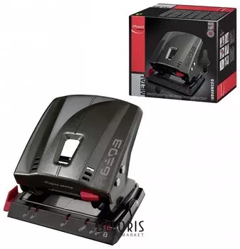 Дырокол Maped "Advanced Metal", металлический, большой, на 35 листов, темно-серый