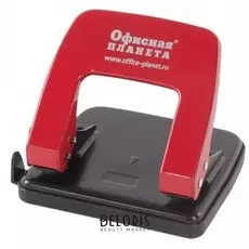 Дырокол металлический, до 20 листов, красный