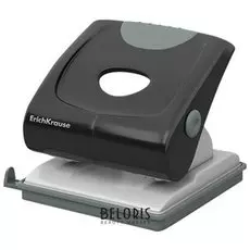 Дырокол пластиковый Erich Krause "Elegance", до 30 листов, черный