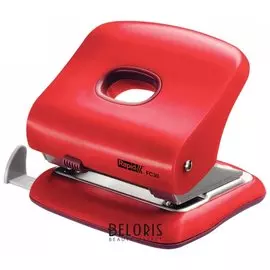 Дырокол Rapid "Fc30", до 30 листов, красный