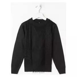 Джемпер детский, цвет черный, рост 134 см