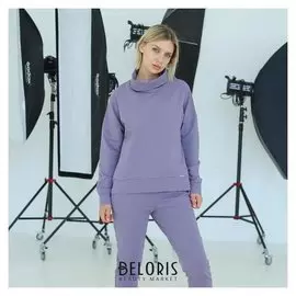 Джемпер женский, цвет фиолетовый, размер 48