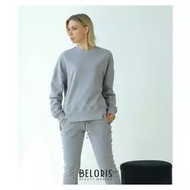 Джемпер женский, цвет серый, размер 48