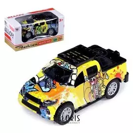 Джип металлический «Граффити», инерция