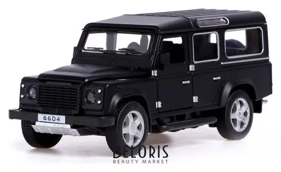 Джип металлический «Сафари», открываются двери, капот, багажник, световые и звуковые эффекты, инерция, цвет чёрный