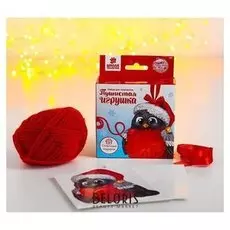 Елочная игрушка из помпона "Снегирь"