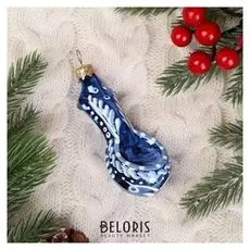 Елочное украшение "Ложка русские узоры" H-8 см