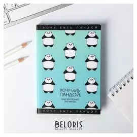 Ежедневник мини Хочу быть пандой 80 листов