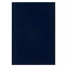 Ежедневник недатированный А5, 160 листов Lancaster, обложка бумвинил, термотиснение, 2 ляссе, блок 70 г/м2, синий