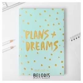 Ежедневник Plans + dreams, 96 л, искусственная кожа