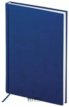 Ежедневник полудатированный А5 (138х213 мм) Brauberg "New York", под гладкую кожу, 192 л., синий