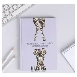 Ежедневник "Жизнь - радуга!", твёрдая обложка, А5, 80 листов