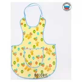 Фартук-нагрудник, арт. 0070, с рисунком "Мишки"