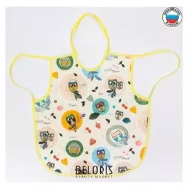 Фартук-нагрудник, арт. 0084, с рисунком "Совы"