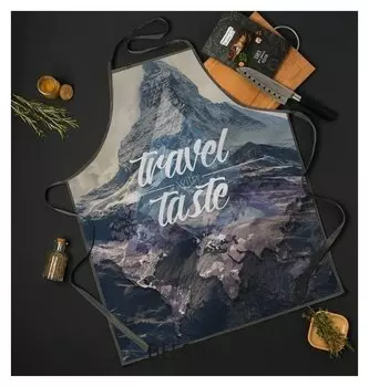 Фартук "Travel The Taste" 65*80см,100% п/э,оксфорд 210г/м2