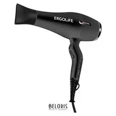 Фен для волос черный ионизация Ergolife