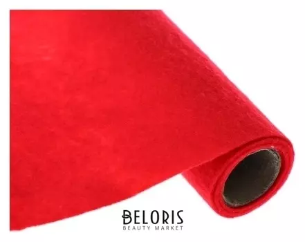 Фетр 50 х 70 см, толщина 1 мм, в пластиковом пакете, красный