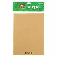 Фетр бежевый, мягкий, 1 мм, 20х30 см, 10 листов