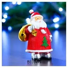 Фигура "Дед мороз 3в 5,5х7х10см